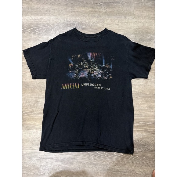 NIRVANA Other - Nirvana Unplugged in New York 1993, Black Graphic T-Shirt, Size M